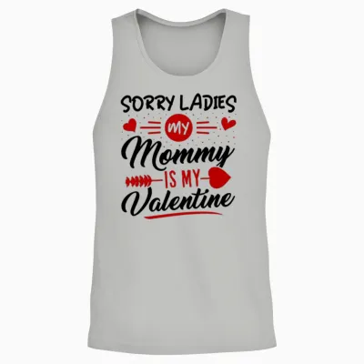 Valentines Day Shirt for Teen Boys Unisex Tank Top - Ash