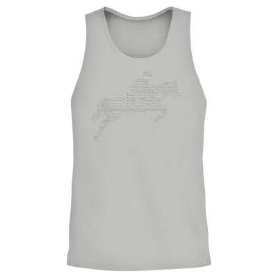 Ride Horses Unisex Tank Top - Ash