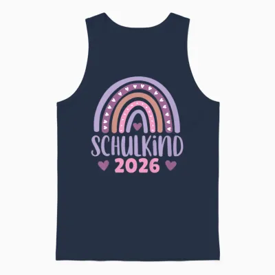 Kinder Schule Erstklässler Einschulung - Endlich Schulkind 2026 Unisex Tank Top - Navy