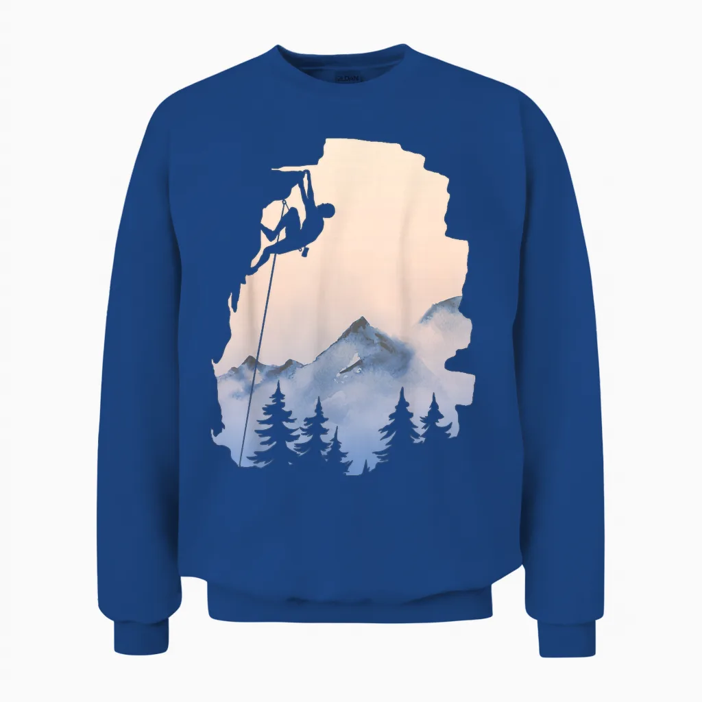 Klettern Berge Rock Trad Sport Klettern Bouldern Unisex Sweatshirt in Royal
