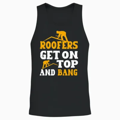 Roofer- Roofer Gift - Funny Roofer Unisex Tank Top - Black