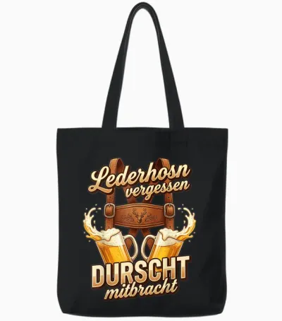 Passend Für Oktoberfest Shirt Herren Trachtenshirt Trachten Tote Bags - Black