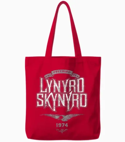 Lynyrd Skynyrd Freebird Retro Logo 1974 Rock Musik 70er Jahre Geschenke Tote Bags - Red