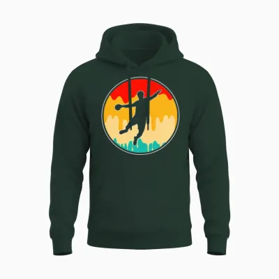 Handball Retro Unisex Hoodie - Forest