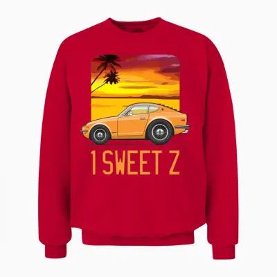 1 Sweet Orange Unisex Sweatshirt - Red