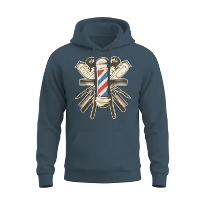 Barber Accessories - Hairdresser Beard Hairstyle Unisex Hoodie - Dark Heather