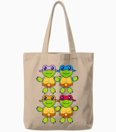 Tmnt Babies Tote Bags - Natural