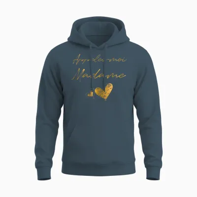 Appelez Moi Madame - Future Mariée T-Shirt Mariage T-Shirt Haut De Gamme Unisex Hoodie - Dark Heather