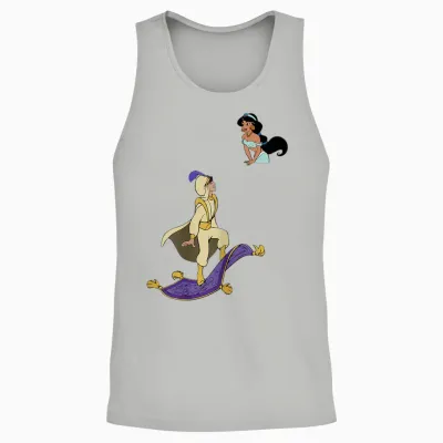 T-Shirt Graphique Disney Aladdin Jasmine Unisex Tank Top - Ash