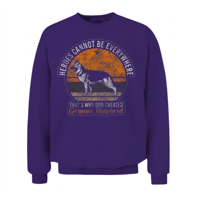 Shepherd Dog Dogs Service Dogs Unisex Sweatshirt - Purple
