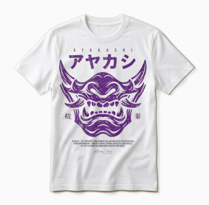 Backprint Japanese Streetwear Y2k Techwear Anime Cyberpunk Unisex T-Shirt in White