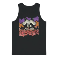Trash Retro Unisex Tank Top - Black – 1