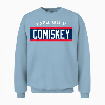 Retro Baseball 80's Throwback Style-I Still Call It Comiskey Unisex Sweatshirt - Light Blue