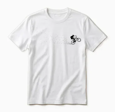 Mountain Bike Biking Cycling Unisex T-Shirt - White