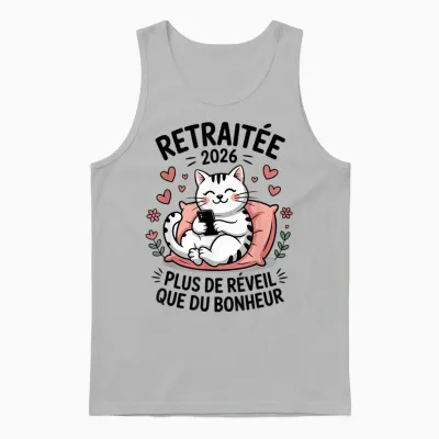 Retirement Retired Woman 2026 Humor Unisex Tank Top - Ash