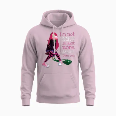Kawaii Anime Girl Kawaii Clothes Anime Clothing Goth Girl Unisex Hoodie - Light Pink