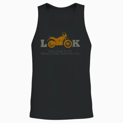 Royal Enfield Himalayan Design Fashion Therapy Unisex Tank Top - Black