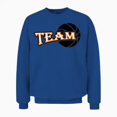 Basketball Team Retro Unisex Sweatshirt - Royal