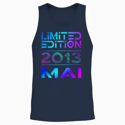 Limited Edition Mai 2013 Junge Mädchen 13. Geburtstag Unisex Tank Top - Navy
