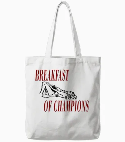 Breakfast of Champions Official Tote Bags - White
