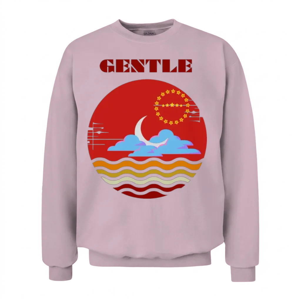Classic Retro Sunset β Summer & Beach Unisex Sweatshirt - Light Pink