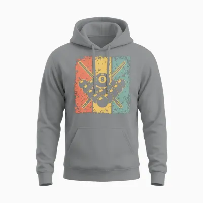 Billiard Retro Unisex Hoodie - Sport Grey