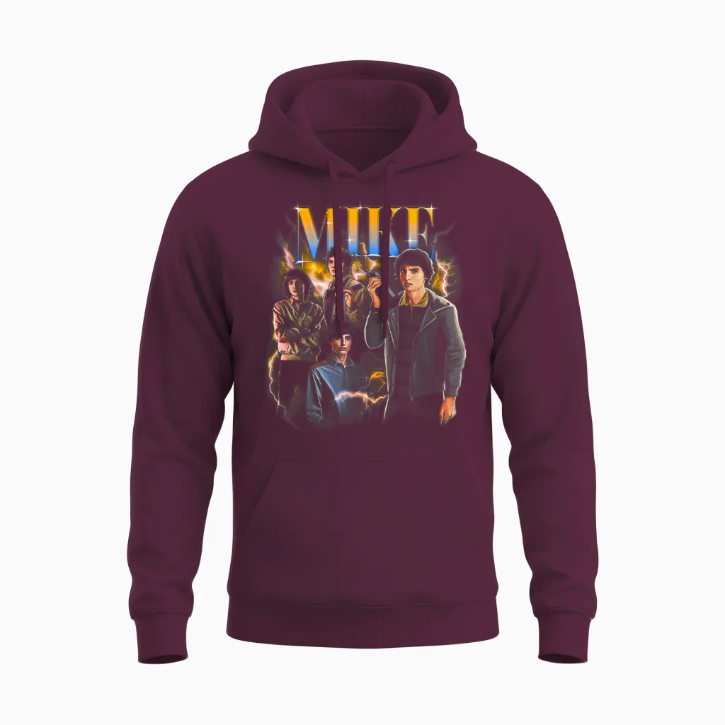 Stranger Things Mike Heartthrob Officially Licensed Unisex Hoodie in Maroon