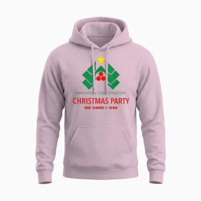 The Hard Nakatomi Corporation Christmas Party 1988 Unisex Hoodie - Light Pink