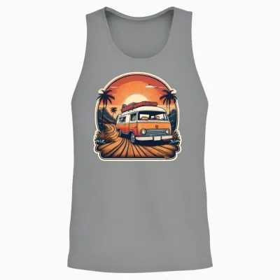 Happy Camper Unisex Tank Top - Sport Grey