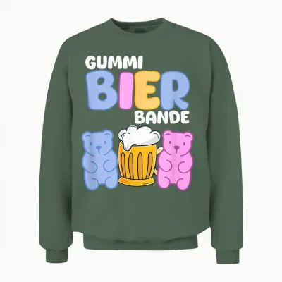 Gummibierbande - Mallorca Party Urlaub Malle Gruppen Unisex Sweatshirt - Military Green