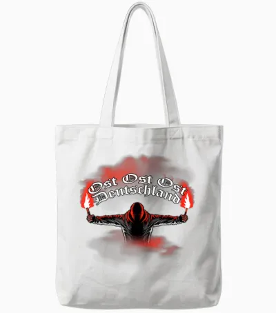 East Germany - Pyrotechnics - Pyro - Bengalo - Red T-Shirt, Black Tote Bags - White