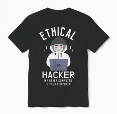 Hacker Gifts for a Ethical Hacker Unisex T-Shirt - Black