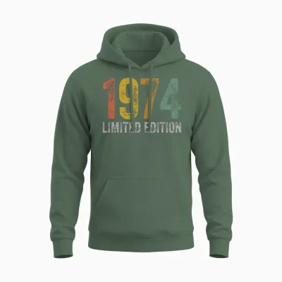 Birthday 1974 Limited Edition Unisex Hoodie - Military Green