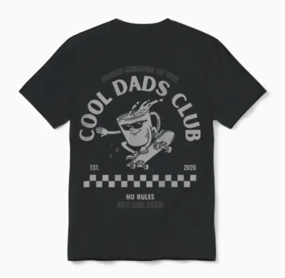 (auf Der Rückseite) Stolzes Mitglied Des Cool Dads Club Vatertag Unisex T-Shirt - Black