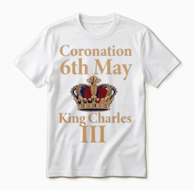 Coronation 6th May King Charles Iii Unisex T-Shirt - White