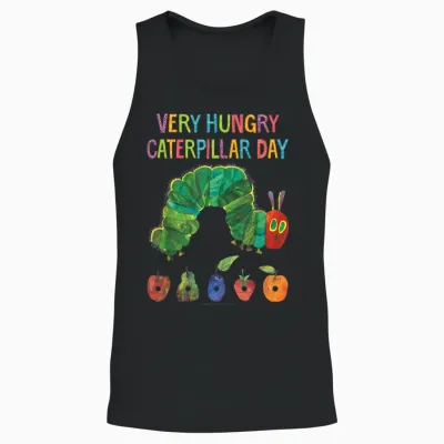 Eric Carle Very Hungry Caterpillar Day Children's Book Unisex Tank Top - Black
