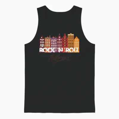Rock N Roll Amsterdam Unisex Tank Top - Black