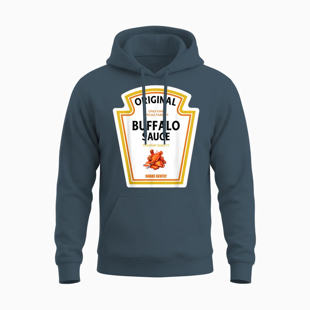 Buffalo Sauce Halloween 2024 Costume Family Matching Ketchup Unisex Hoodie in Dark Heather
