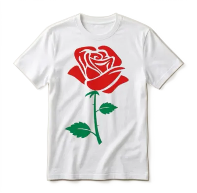 Rose Unisex T-Shirt - White