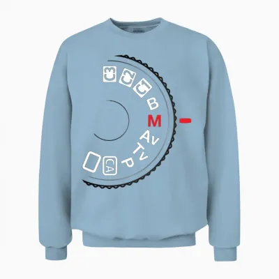 Shoot Manual Unisex Sweatshirt - Light Blue