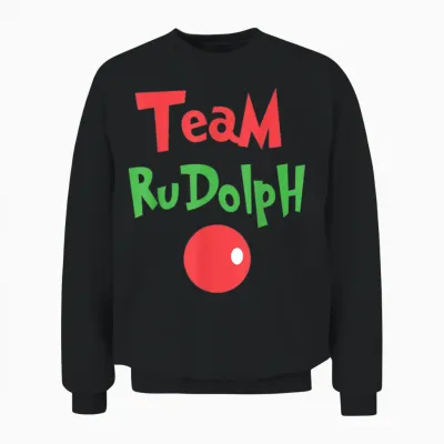 Team Rudolph - Rudolph the Red Nose Reindeer Unisex Sweatshirt - Black