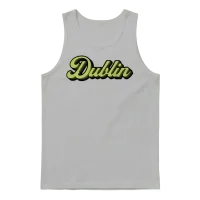 Dublin Retro Script Unisex Tank Top - Ash – 1