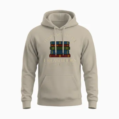 That's What I Do I Read Books and I Know Things - Reading T-Shirt Small Unisex Hoodie - Sand