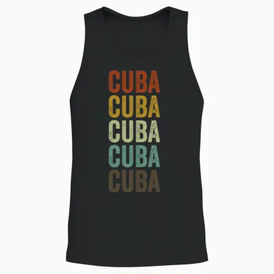 Croatia Retro Vintage Unisex Tank Top - Black