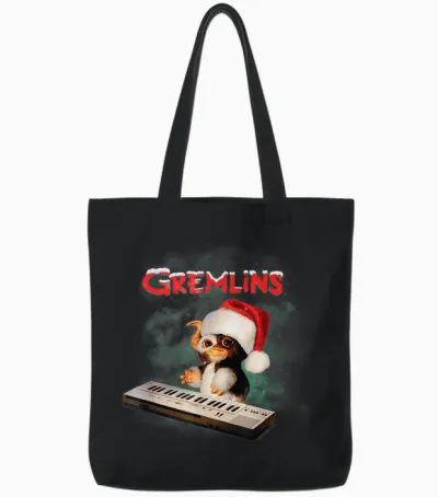Gremlins - Gizmo Holiday Keyboard Tote Bags - Black
