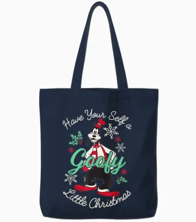 Disney Mickey and Friends Christmas Have a Goofy Christmas Tote Bags - Navy