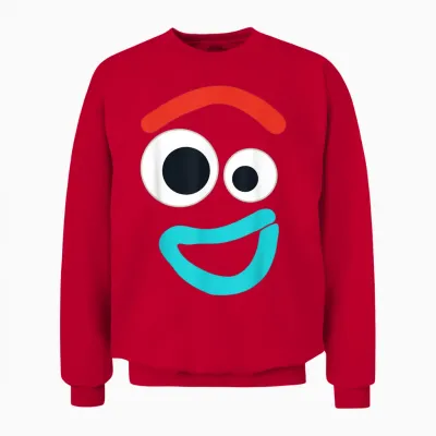 Disney and Pixar Toy Story 4 Forky Smiling Costume Unisex Sweatshirt - Red