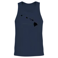 The Big Island of Hawaii Unisex Tank Top - Navy – 2
