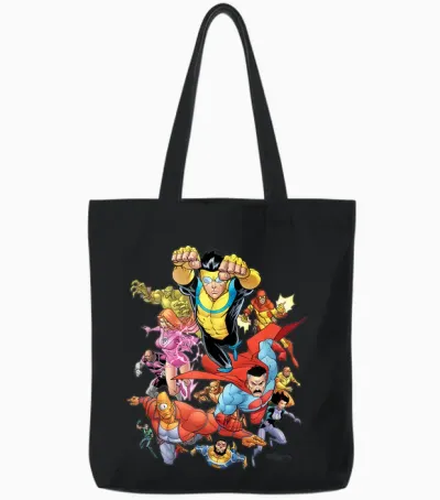 Invincible - Universe Tote Bags - Black
