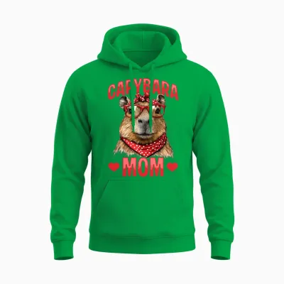 Funny Capybara Dad Unisex Hoodie - Irish Green
